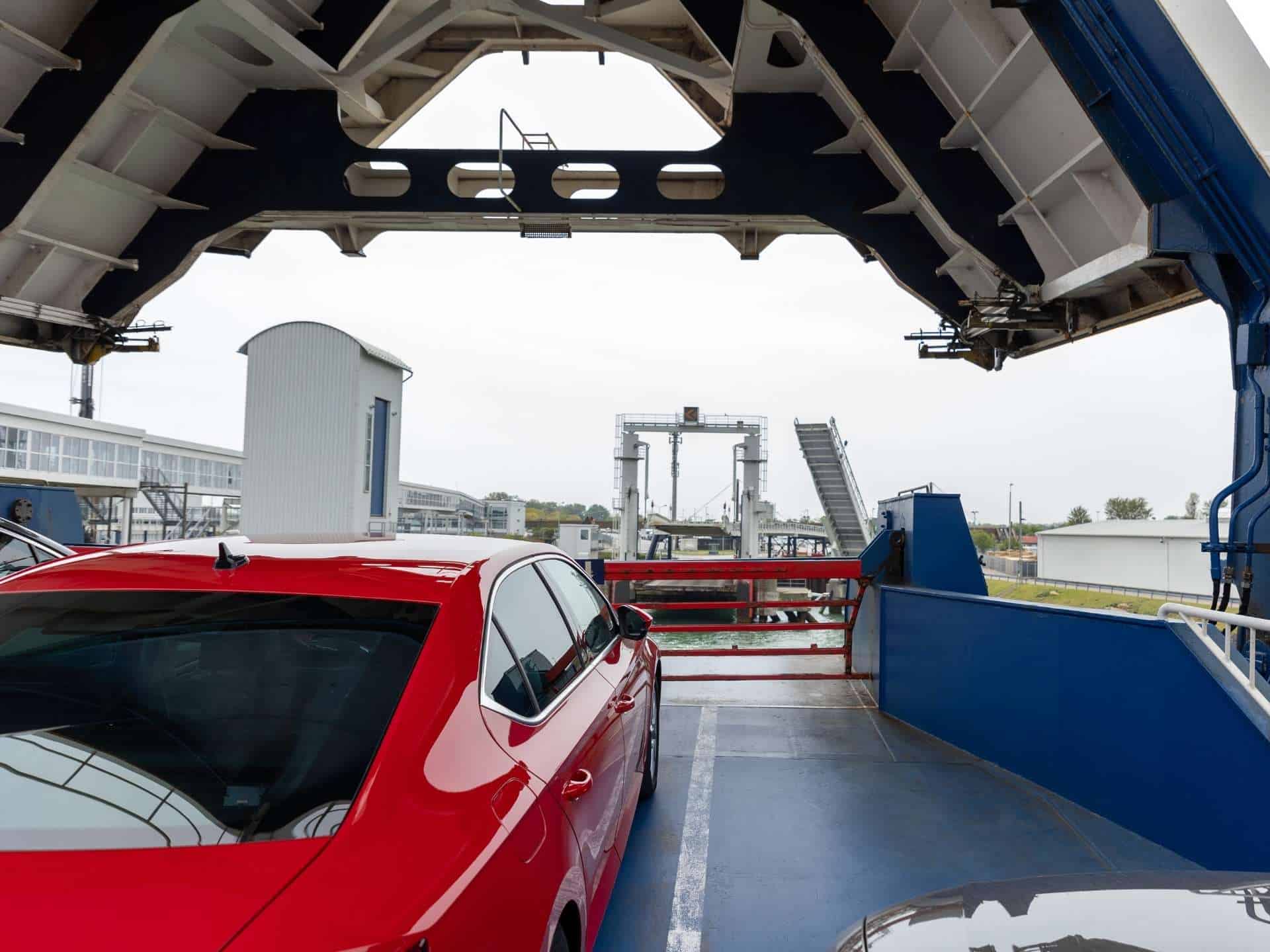car on ferry